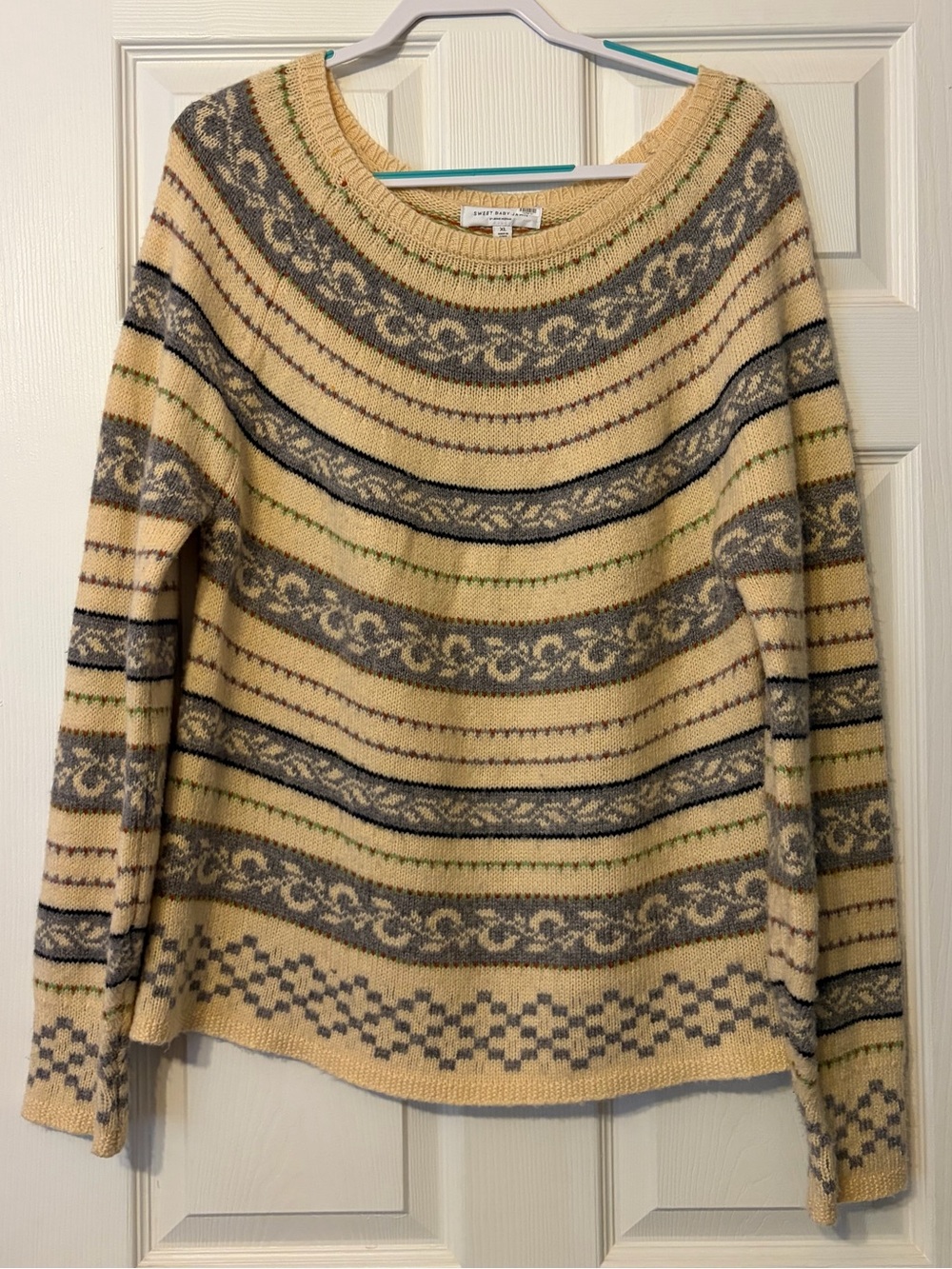 Sweet Baby Jamie boat neck sweater